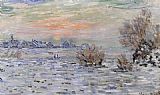 Winter on the Seine Lavacourt by Claude Monet